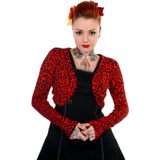 Red Leopard Bolero