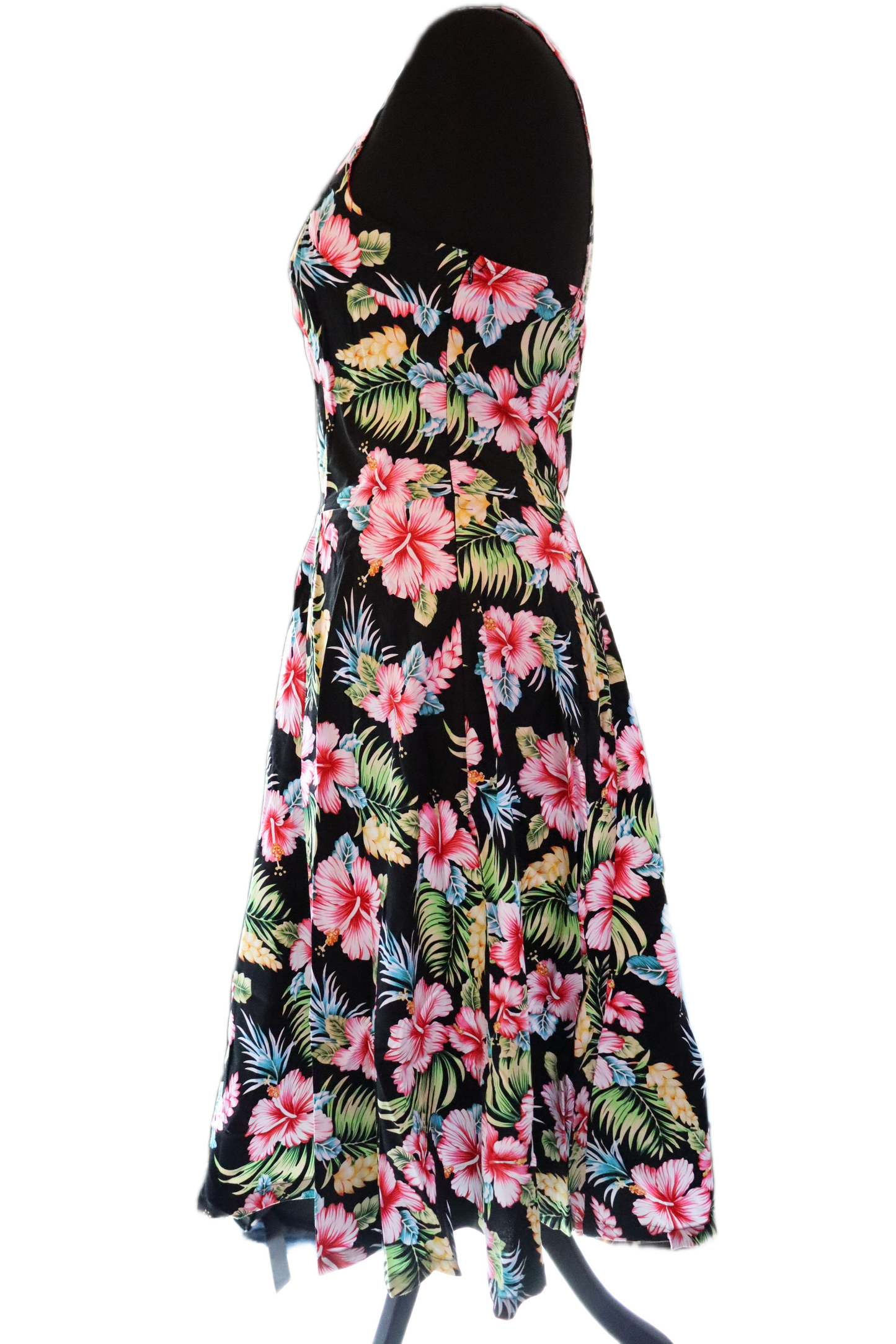 Black Hawaii Halter Strap Dress
