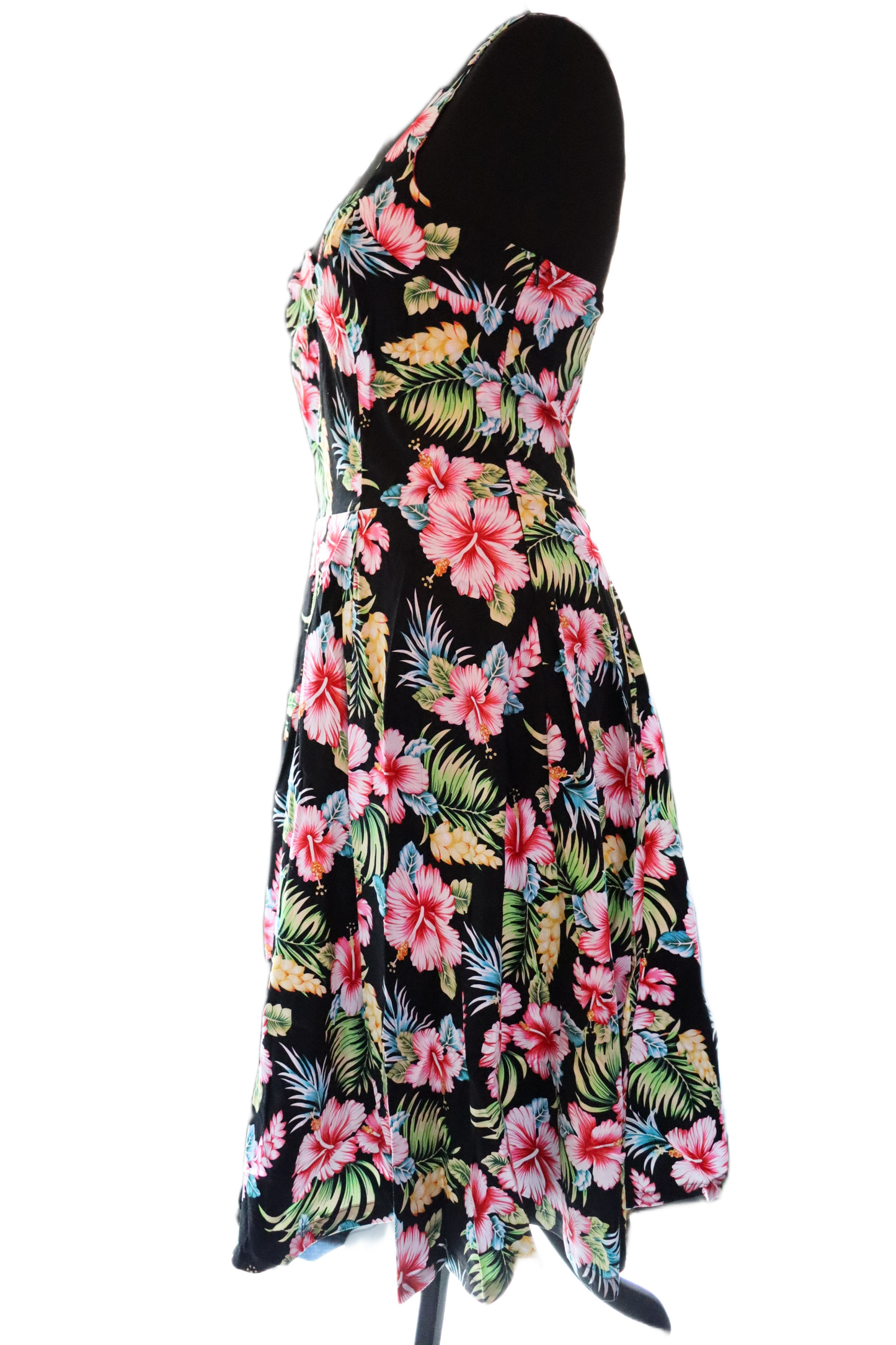 Black Hawaii Halter Strap Dress