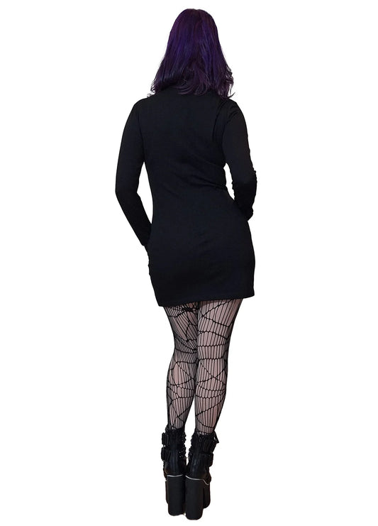 Necessary Evil Athena Vampire Skull Print Mini Dress