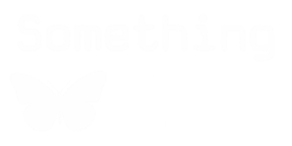Something slightly different logo with butterfly motif