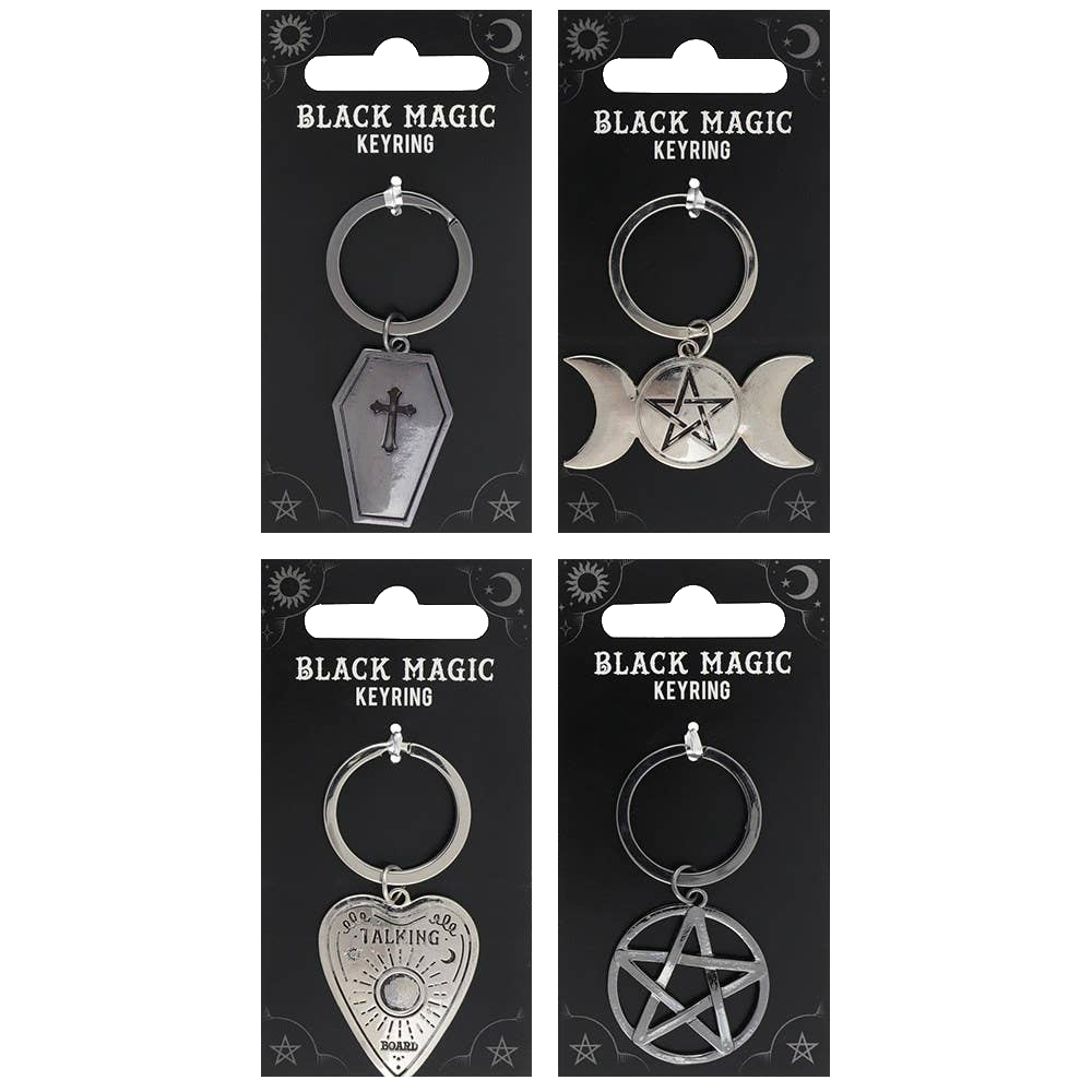 Black Magic Gothic Keyrings