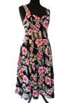 Black Hawaii Halter Strap Dress