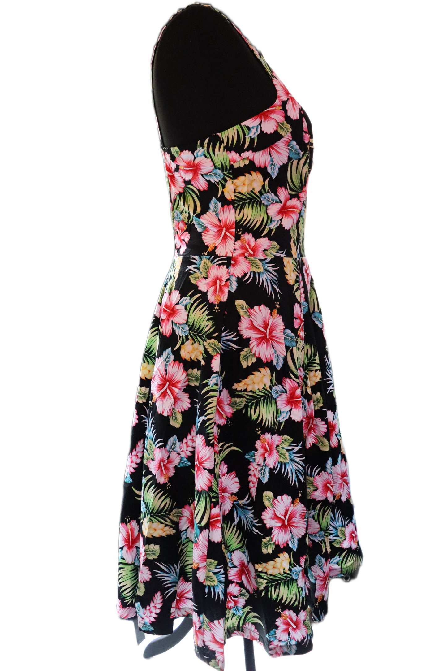 Black Hawaii Halter Strap Dress