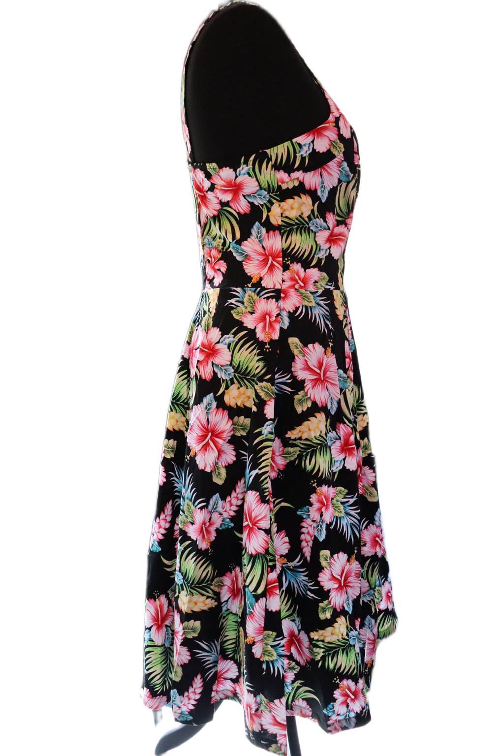 Black Hawaii Halter Strap Dress