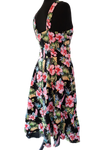 Black Hawaii Halter Strap Dress