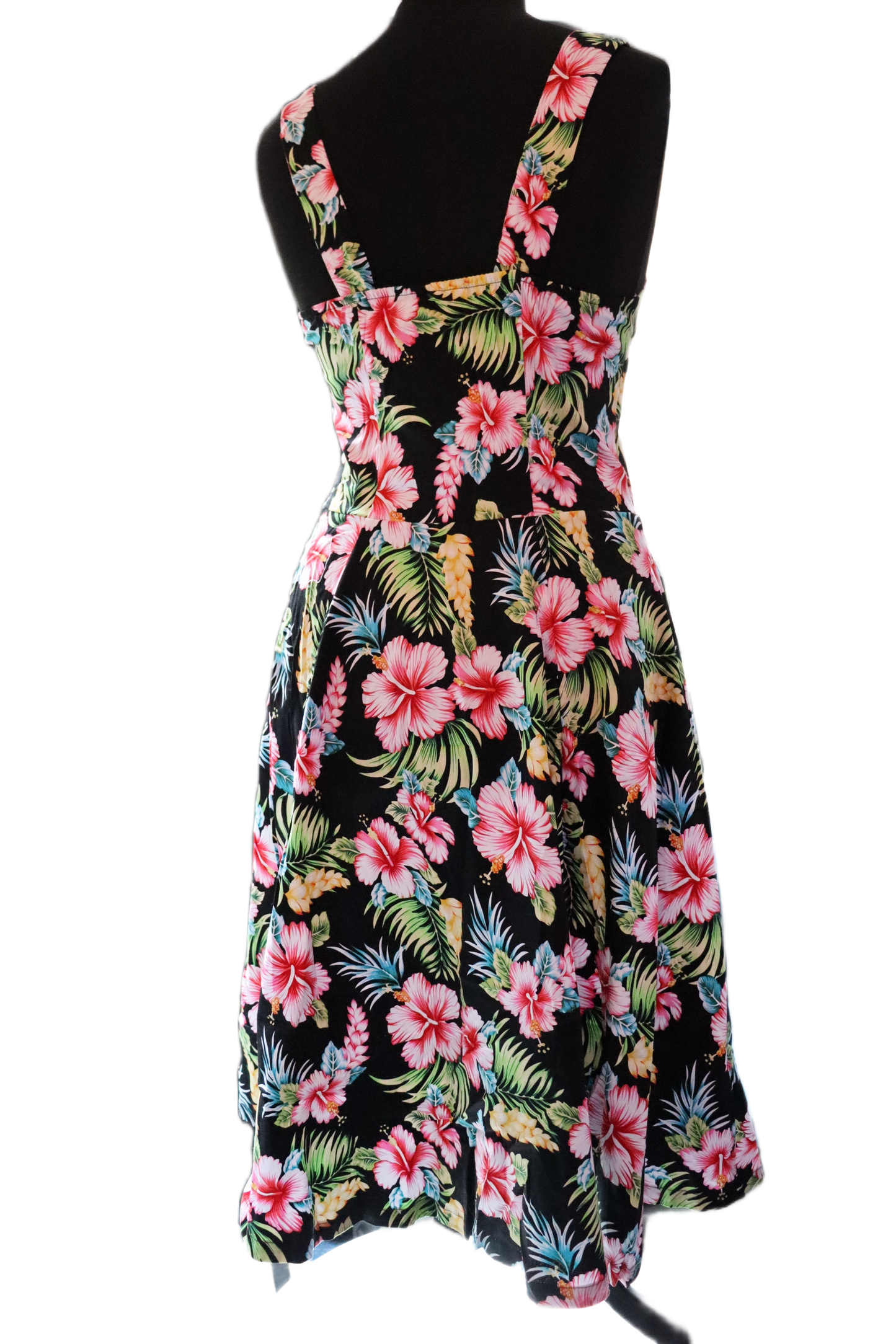 Black Hawaii Halter Strap Dress
