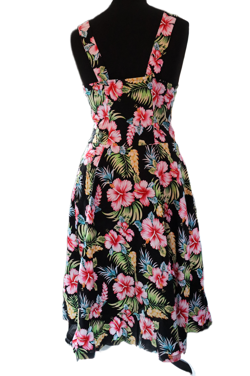 Black Hawaii Halter Strap Dress