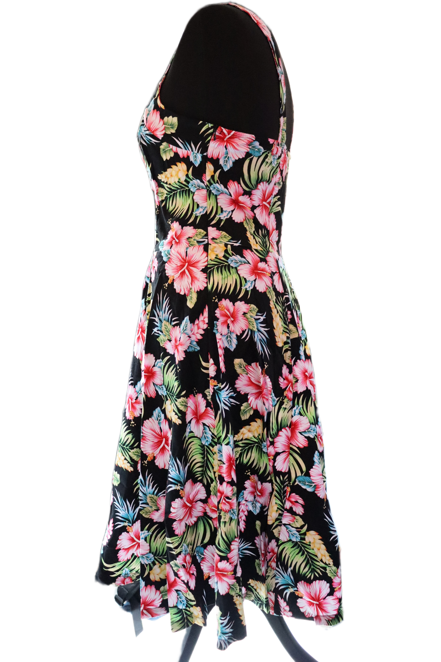 Black Hawaii Halter Strap Dress