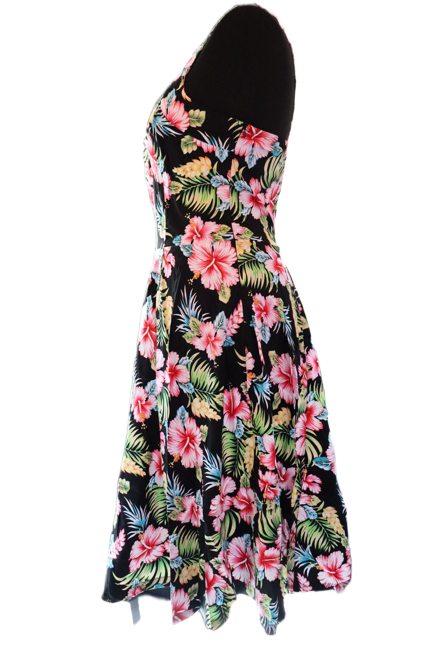 Black Hawaii Halter Strap Dress