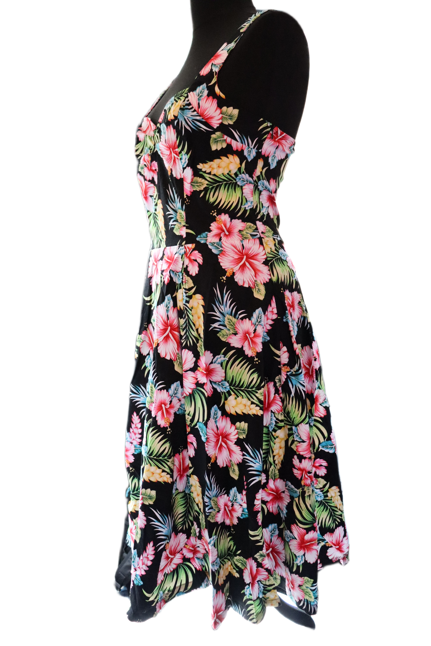 Black Hawaii Halter Strap Dress