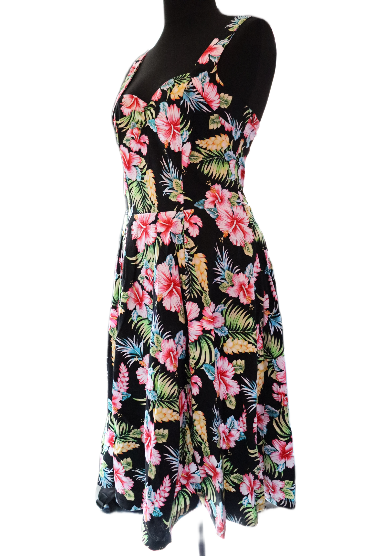 Black Hawaii Halter Strap Dress