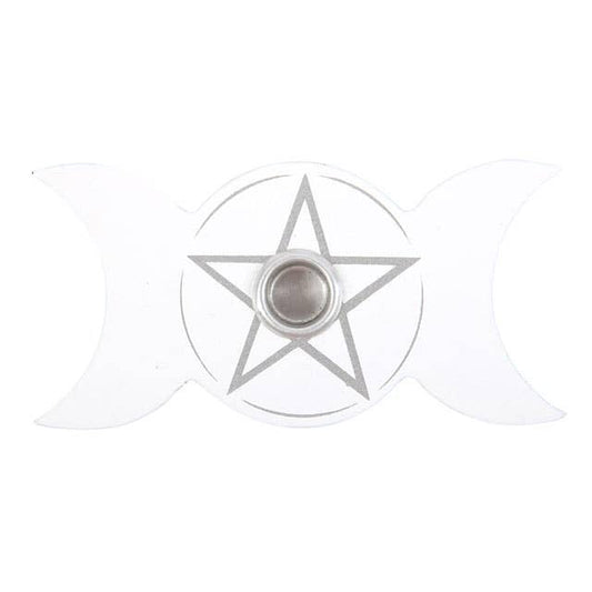 spell candle holder with a star design on a white background